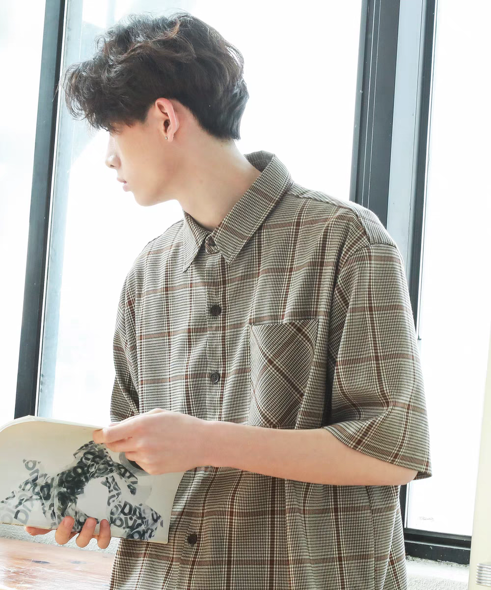 [PRE-ORDER] BRAND: BTS Jungkook Style – Plaid Lapel Cardigan Shirt