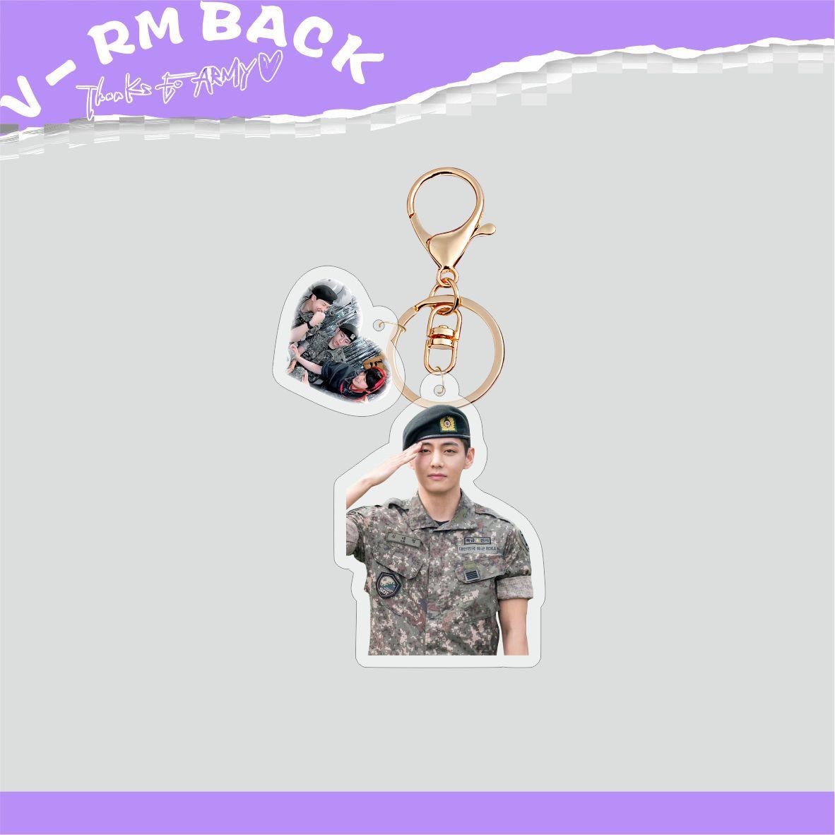 [PRE-ORDER] BTS Military Discharge Acrylic Keyrings