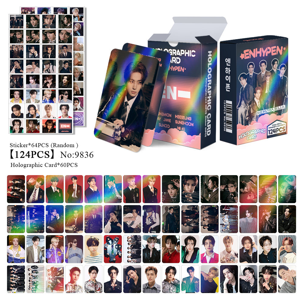 [PRE-ORDER] ENHYPEN 'ROCK en Roll' holographic lomocards (124pcs)