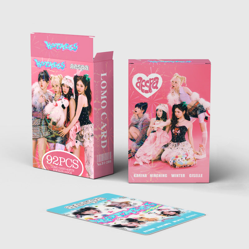 [PRE-ORDER] AESPA 'Hot Mess' lomocards (92pcs)
