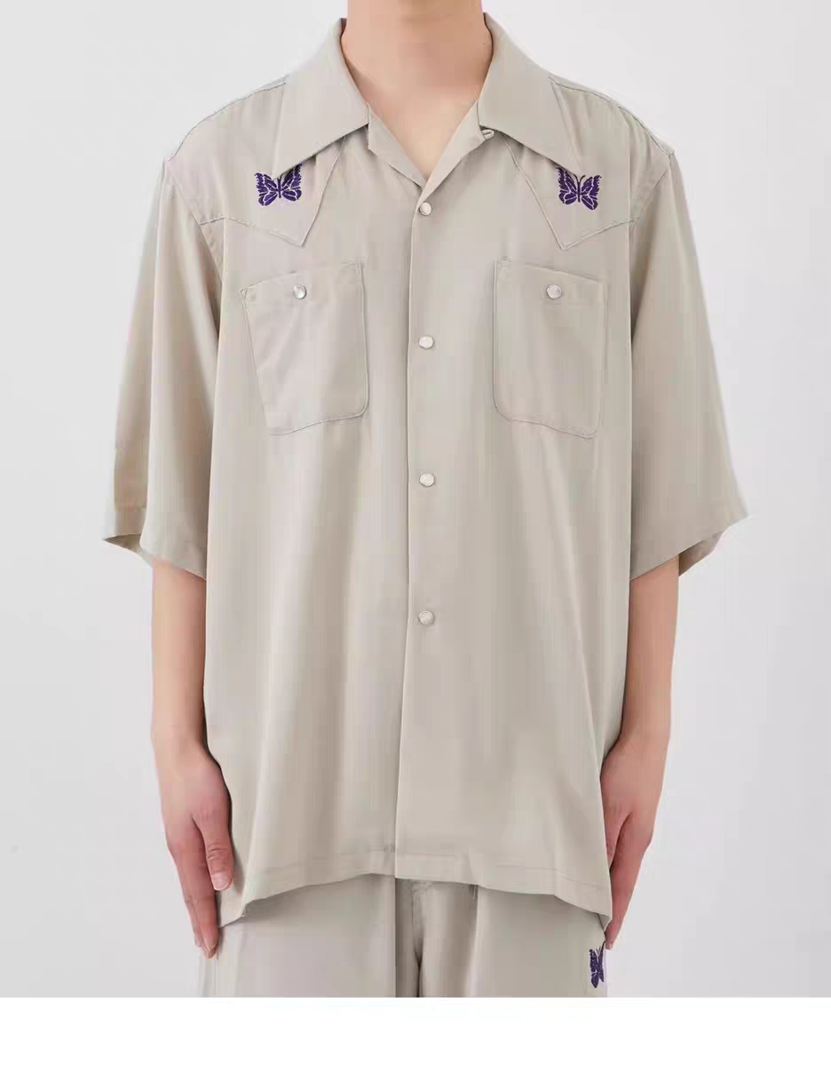 [PRE-ORDER] Bangtan Closet: Needless Suga's Butterfly Embroidery Loose Shirt