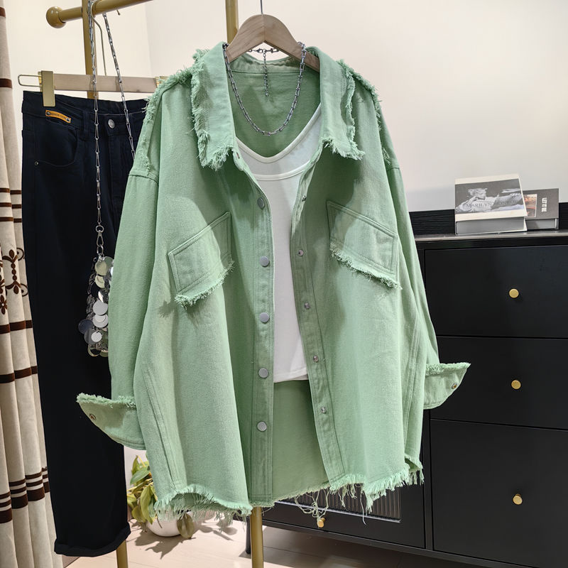 [PRE-ORDER] Oversized Denim Shirt Jacket (2025 Korean Fashion)