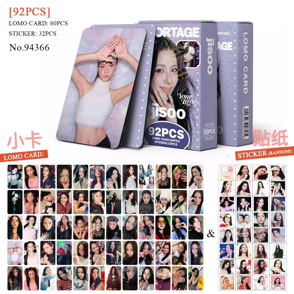 [PRE-ORDER] BLACKPINK Jisoo 'Amortage' lomocards (92pcs)