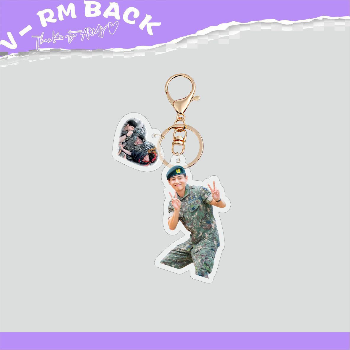 [PRE-ORDER] BTS Military Discharge Acrylic Keyrings