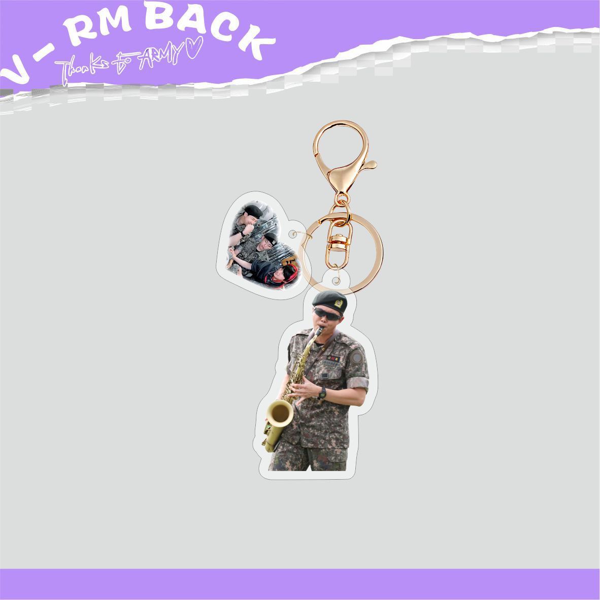 [PRE-ORDER] BTS Military Discharge Acrylic Keyrings