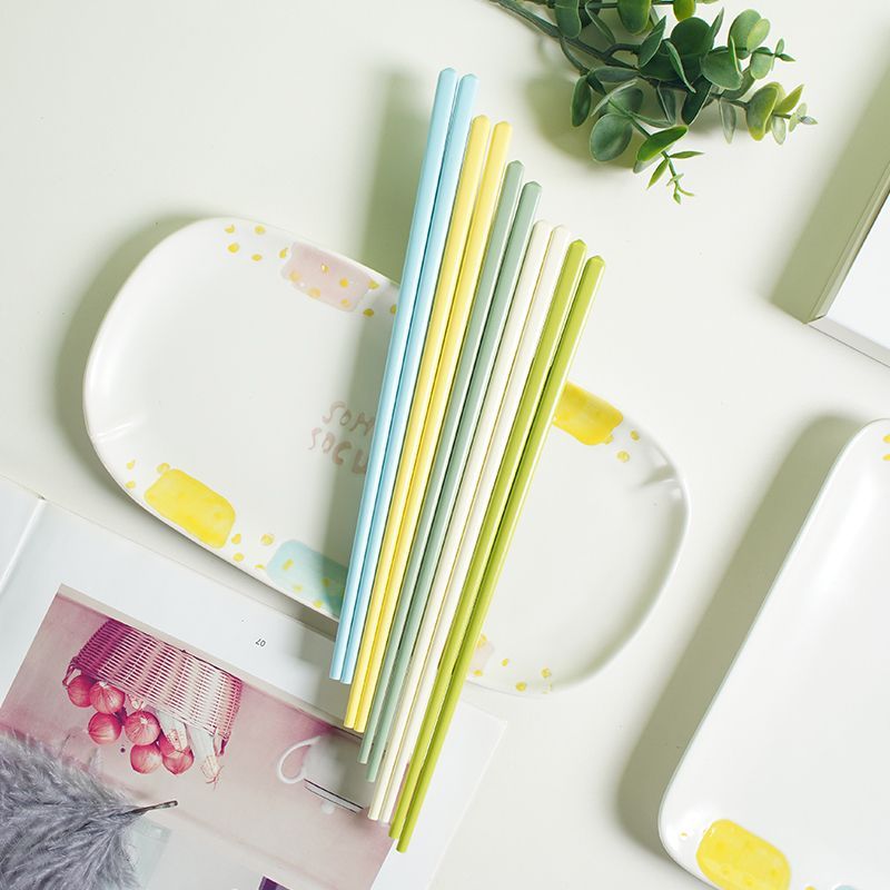 [PRE-ORDER] Pack of 5 Colorful CERAMIC Chopsticks