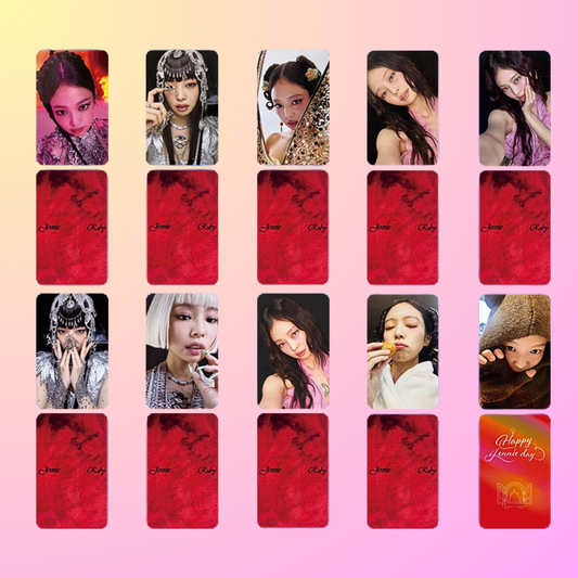 [PRE-ORDER] BLACKPINK JENNIE 'Ruby' Unofficial Photocard Set