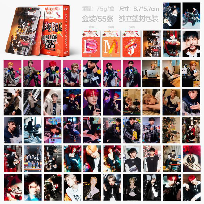 [BULK PRE-ORDER] Set of 5 ALL BOY GROUPS Lomocard Packs (55pc)