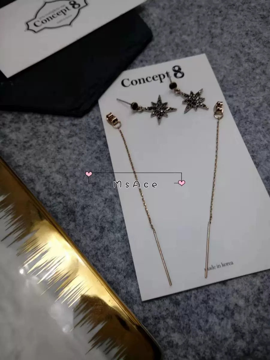 [PRE-ORDER] Concept 8 Park Jimin Osaka FM Original Star Earrings (Pair)
