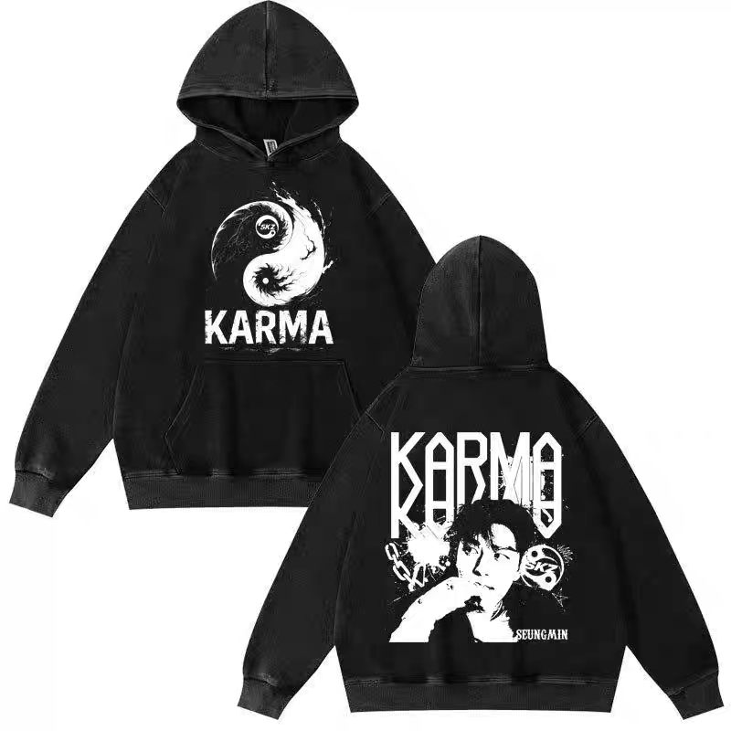 [PRE-ORDER] STRAY KIDS Karma Washed Hoodies