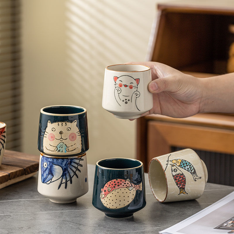 [PRE-ORDER] Japanese/Asian Ceramic Teacups – Pack of 6