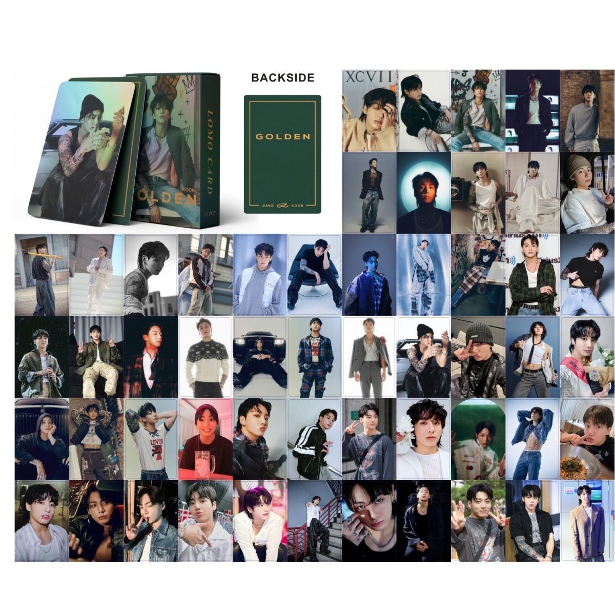 [BULK PRE-ORDER] Set of 5 ALL BOY GROUPS Lomocard Packs (55pc)