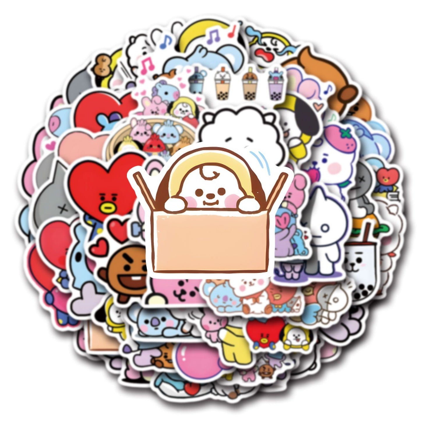 [PRE-ORDER] BT21 stickers SET ver.2 (55pcs)
