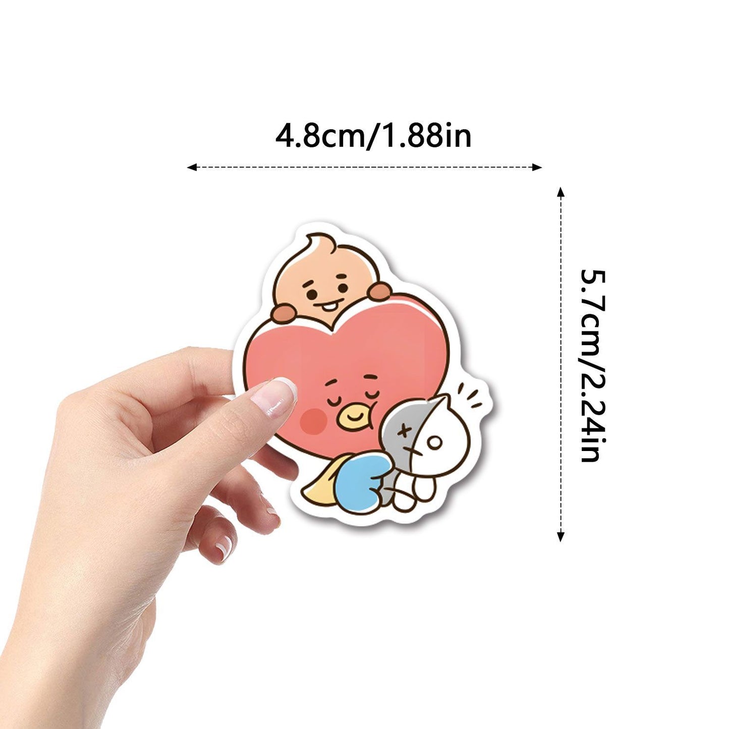 [PRE-ORDER] BT21 stickers SET ver.2 (55pcs)