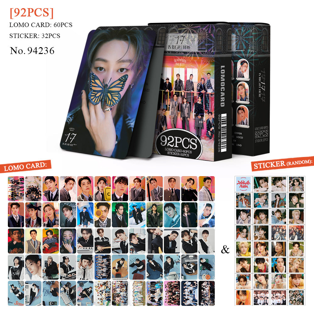 [BULK PRE-ORDER] Set of 5 From ALL BOY GROUPS Lomocard Packs (92pc)