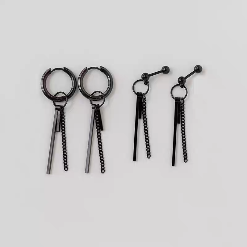 [PRE-ORDER] BTS JUNGKOOK Titanium Steel Earrings (single piece)