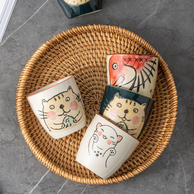 [PRE-ORDER] Japanese/Asian Ceramic Teacups – Pack of 6