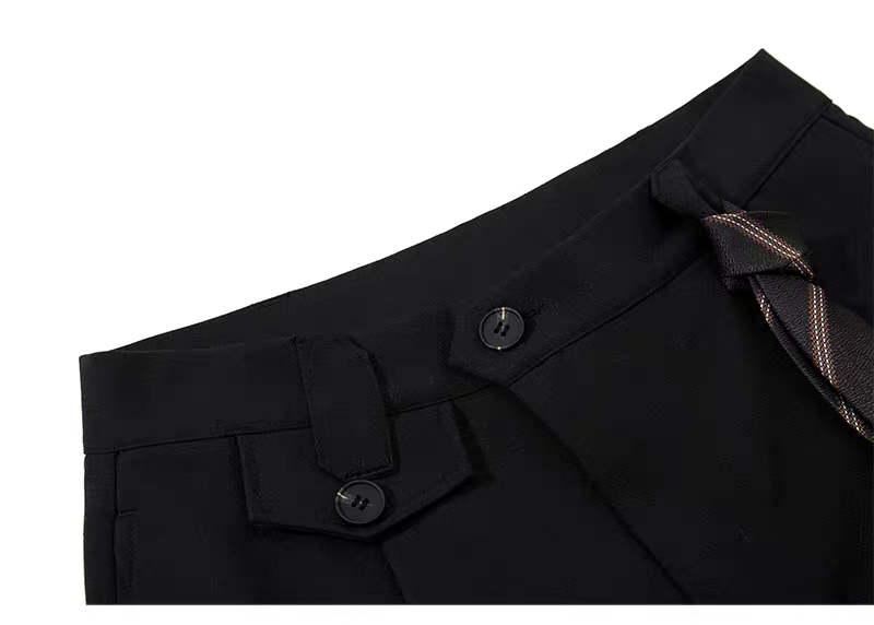 [PRE-ORDER] Retro Black & Apricot Cargo Trousers | Wide-Leg
