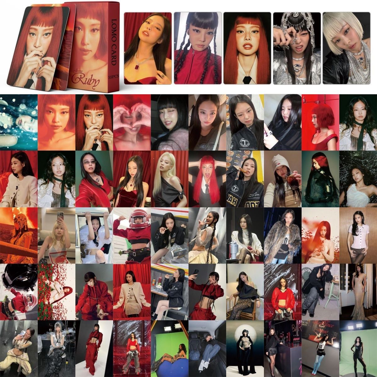 [Në Gjendje] BLACKPINK JENNIE 'Like Jennie' lomocards (55pcs)