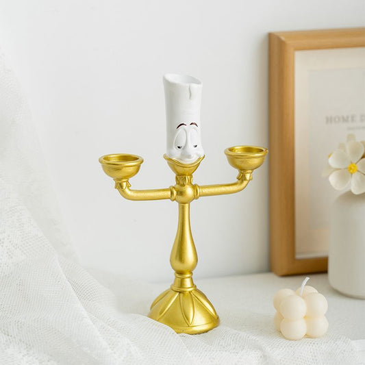 [PRE-ORDER] 'The Beauty and the Beast' Lumiere Candle – Resin Ornament