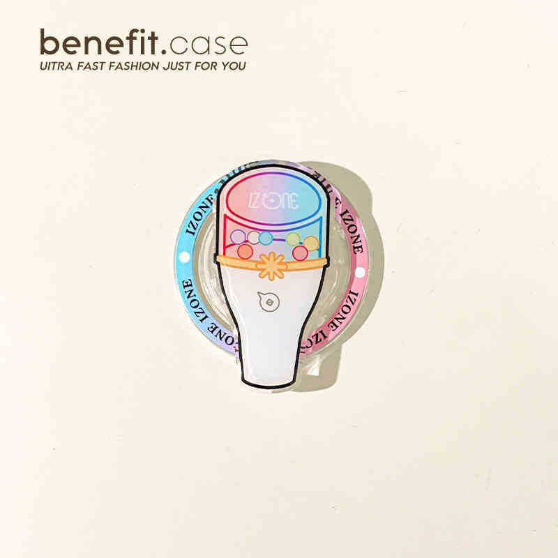 [PRE-ORDER] K-pop Groups Lightstick Acrylic Phone Grip Tok (magnetic suction bracket)