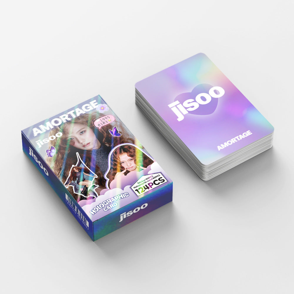 [Në Gjendje] BLACKPINK JISOO holographic lomocards (124pcs)