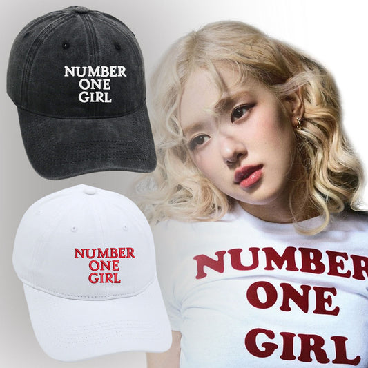 [PRE-ORDER] BLACKPINK ROSE Embroidered ‘Number One Girl’ Hat
