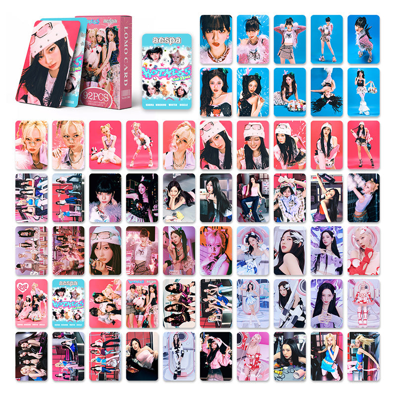 [PRE-ORDER] AESPA 'Hot Mess' lomocards (92pcs)