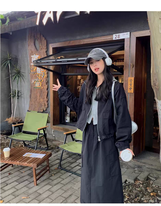 [PRE-ORDER] Korean High-End Workwear Suit Two-Piece (Jacket + Skirt)