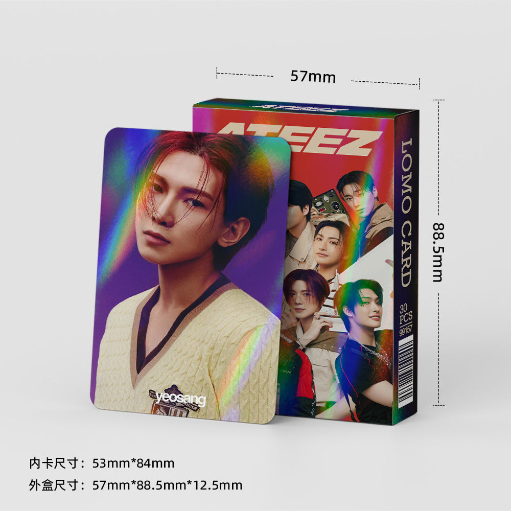 [PRE-ORDER] ATEEZ holographic lomocards (30pcs)
