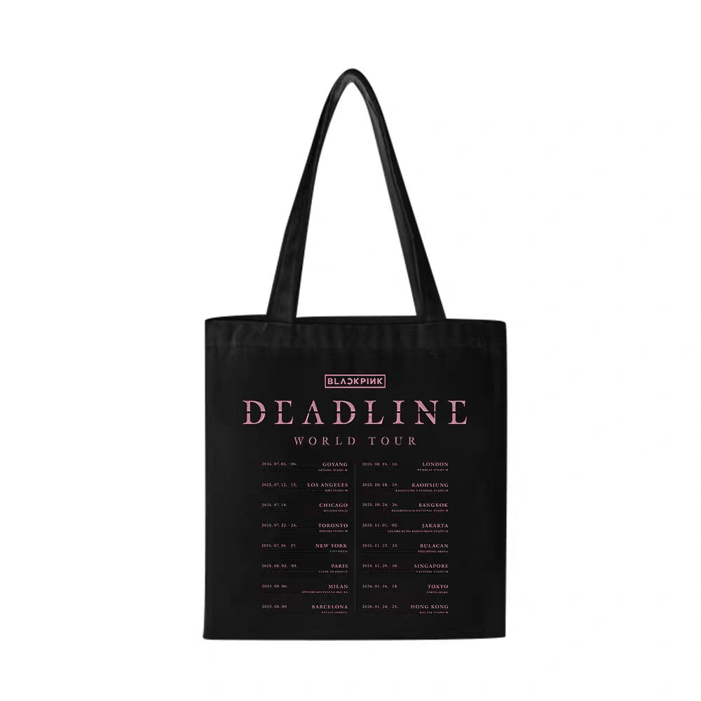 [PRE-ORDER] BLACKPINK 2025 'DEADLINE' Tour Tote Bags
