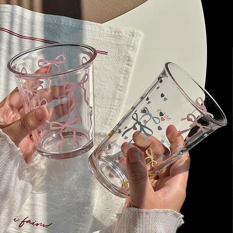 [PRE-ORDER] Cute Girl Iced Coffee & Water Glass Set