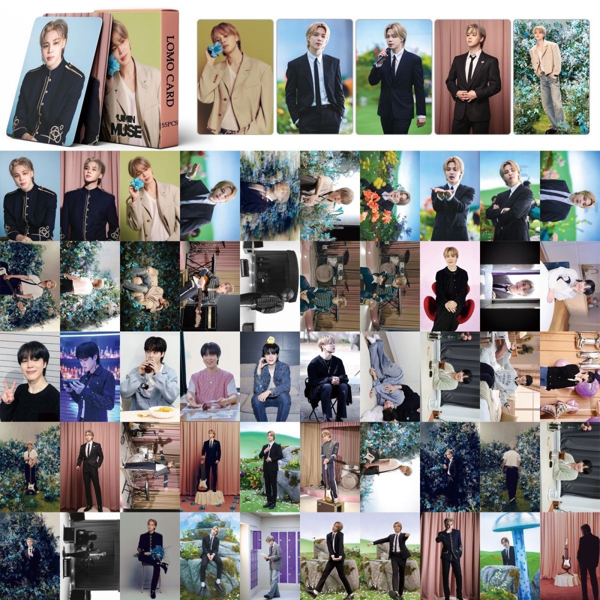 [BULK PRE-ORDER] Set of 5 ALL BOY GROUPS Lomocard Packs (55pc)