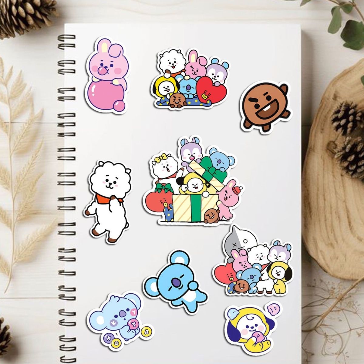 [Në Gjendje] BT21 stickers SET ver.1 (55pcs)