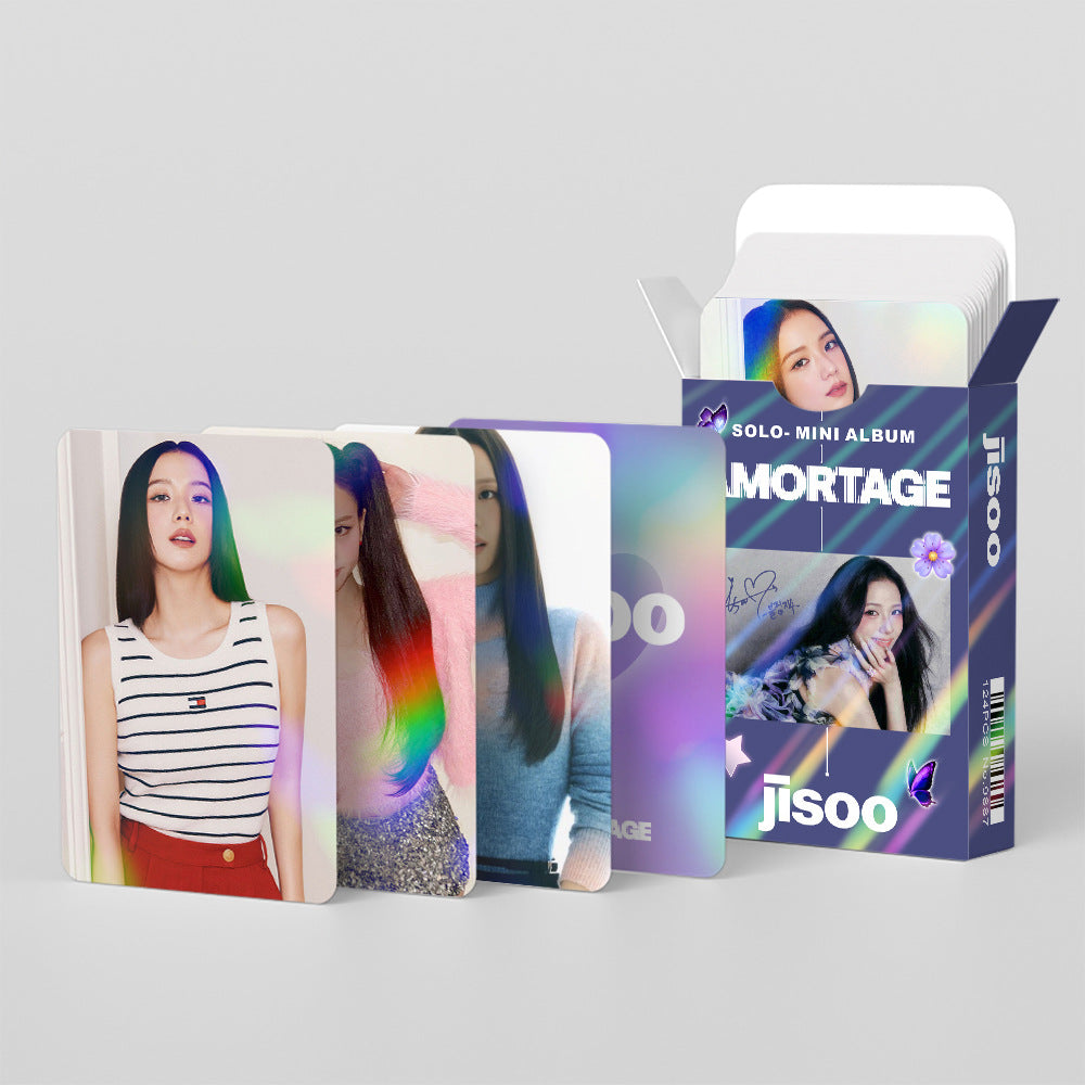 [Në Gjendje] BLACKPINK JISOO holographic lomocards (124pcs)