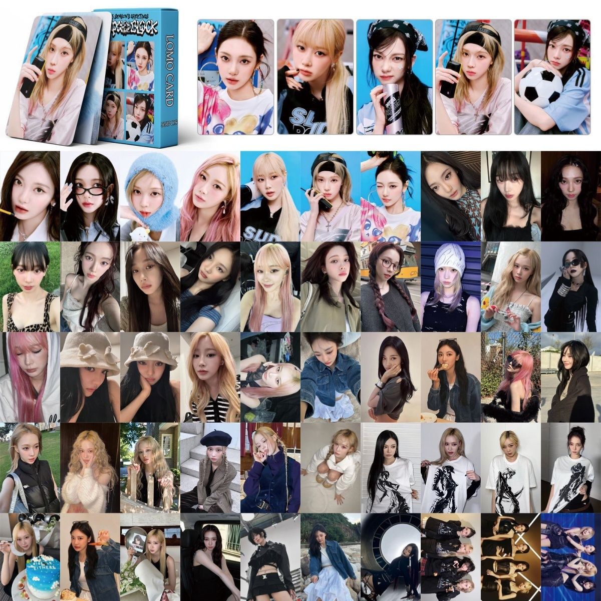 [PRE-ORDER] AESPA On The Block lomocards (55pcs)