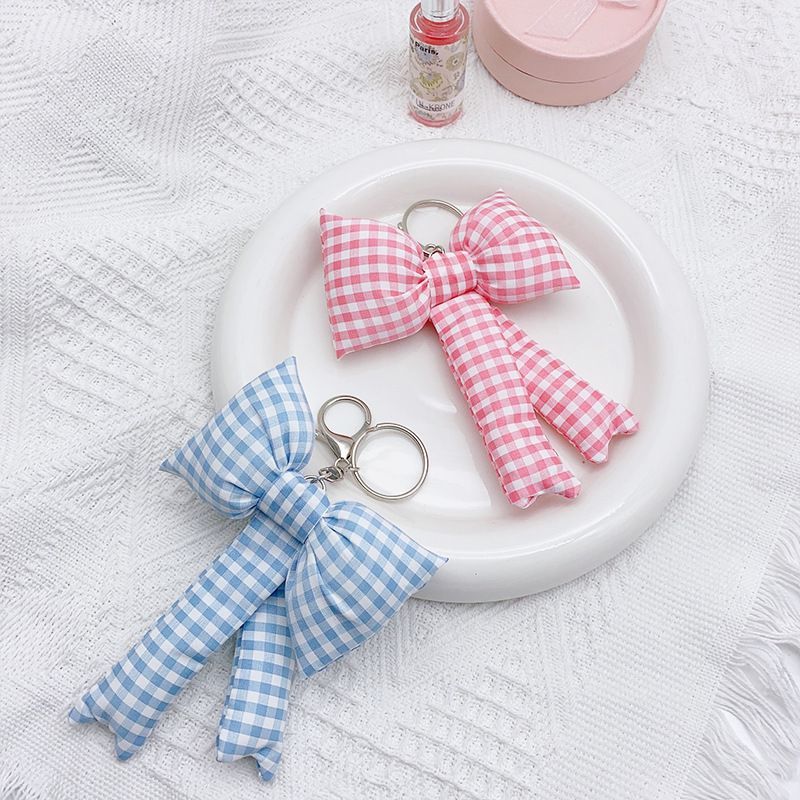 [PRE-ORDER] CUTE Puffy Padded Bow Keyring - Bag Charm Deco