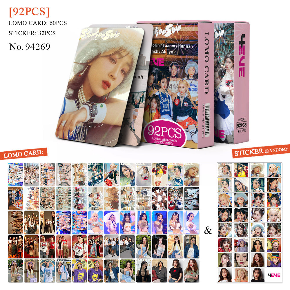 [BULK PRE-ORDER] Set of 5 ALL GIRL GROUPS Lomocard Packs (92pc)