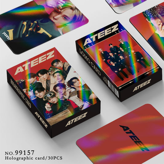 [PRE-ORDER] ATEEZ holographic lomocards (30pcs)