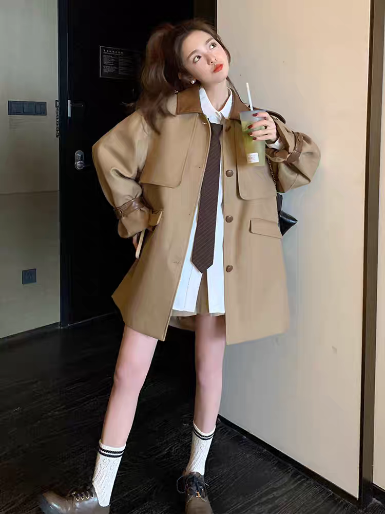 [PRE-ORDER] High-End KOREAN Style Windbreaker Jacket (Women’s – Spring & Autumn 2025)