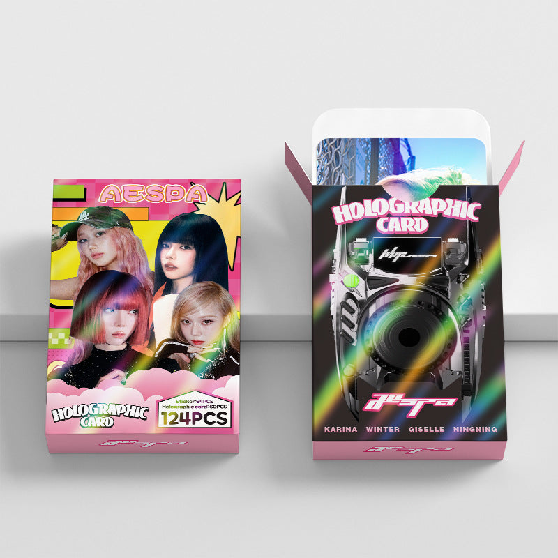 [PRE-ORDER] AESPA holographic lomocards (124pcs)