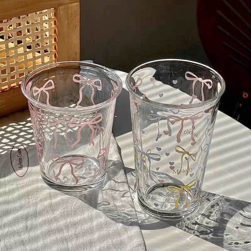 [PRE-ORDER] Cute Girl Iced Coffee & Water Glass Set