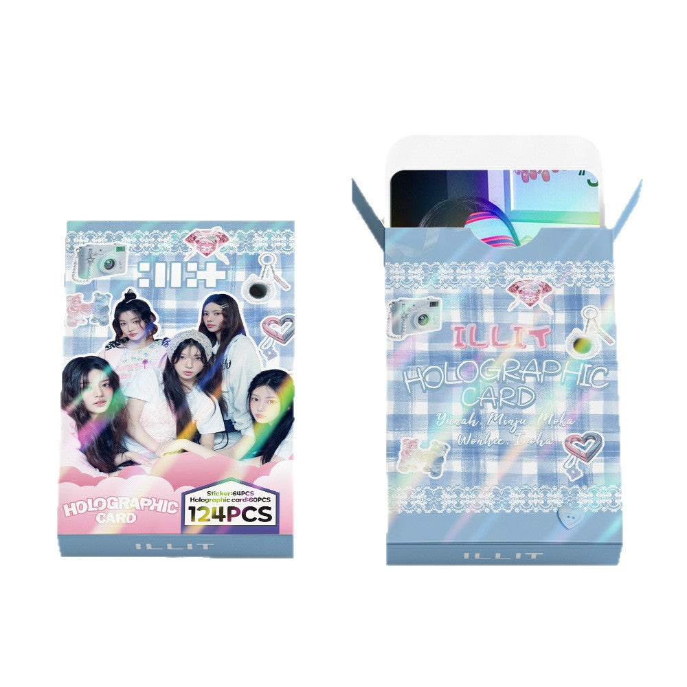 [PRE-ORDER] ILLIT holographic lomocards (124pcs)