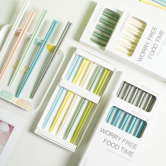 [PRE-ORDER] Pack of 5 Colorful CERAMIC Chopsticks
