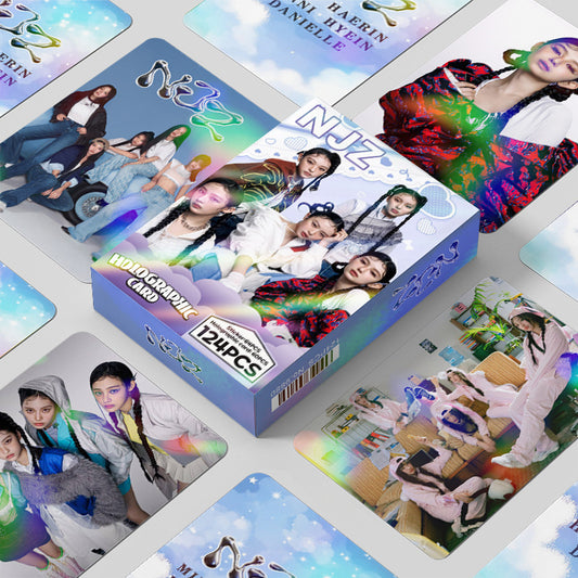[PRE-ORDER] NEW JEANS holographic lomocards (124pcs)