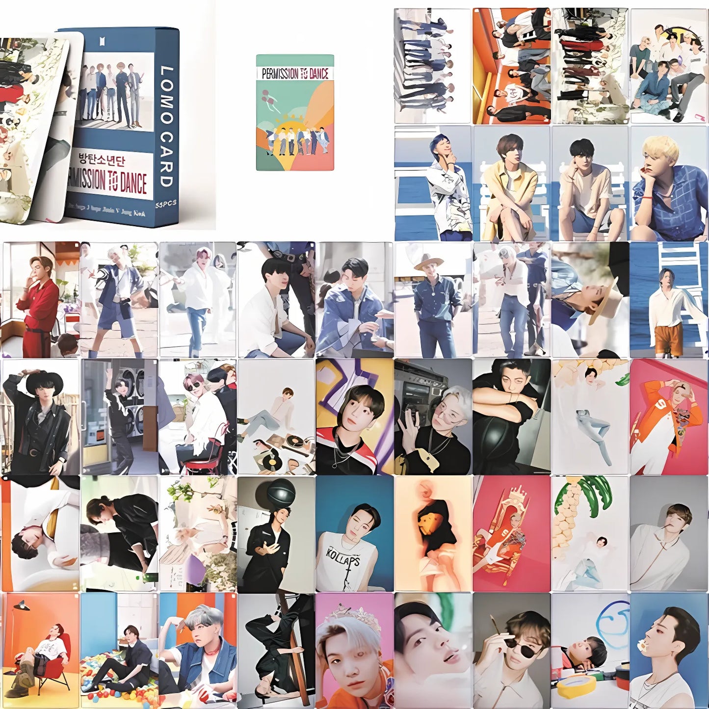 [PRE-ORDER] BTS Permission To Dance lomocards (55pcs)