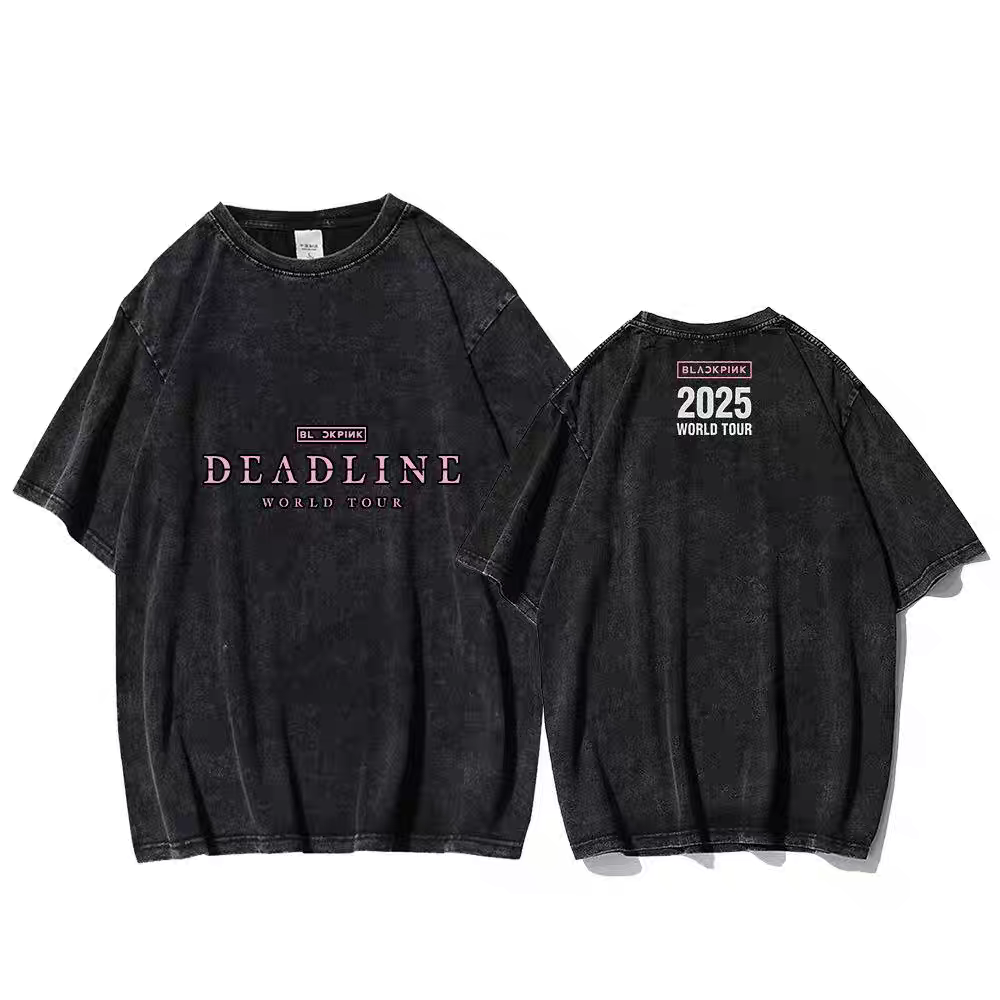 [PRE-ORDER] BLACKPINK 2025 'Deadline' Tour Washed T-shirts