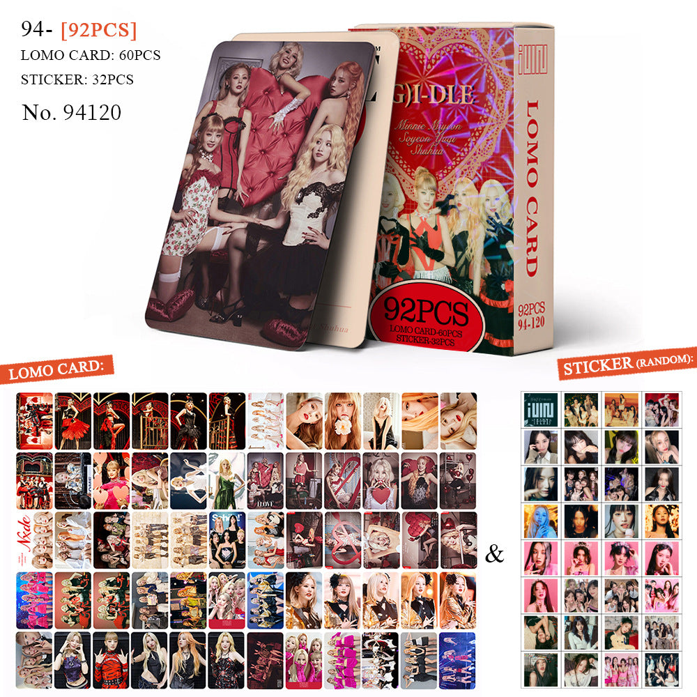 [BULK PRE-ORDER] Set of 5 ALL GIRL GROUPS Lomocard Packs (92pc)