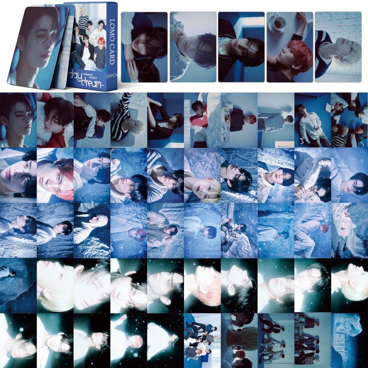 [BULK PRE-ORDER] Set of 5 ALL BOY GROUPS Lomocard Packs (55pc)