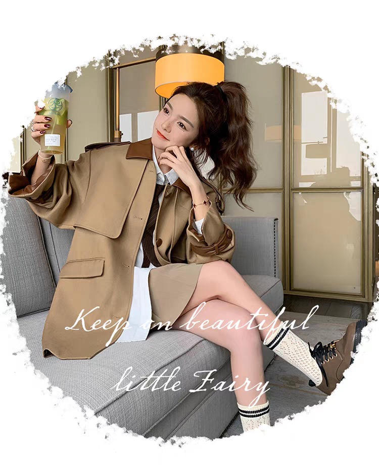 [PRE-ORDER] High-End KOREAN Style Windbreaker Jacket (Women’s – Spring & Autumn 2025)
